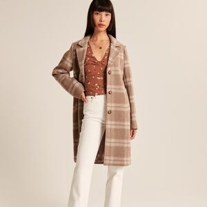 ❌SOLD❌ Abercrombie & Fitch | Wool-Blend Dad Coat (Petite)